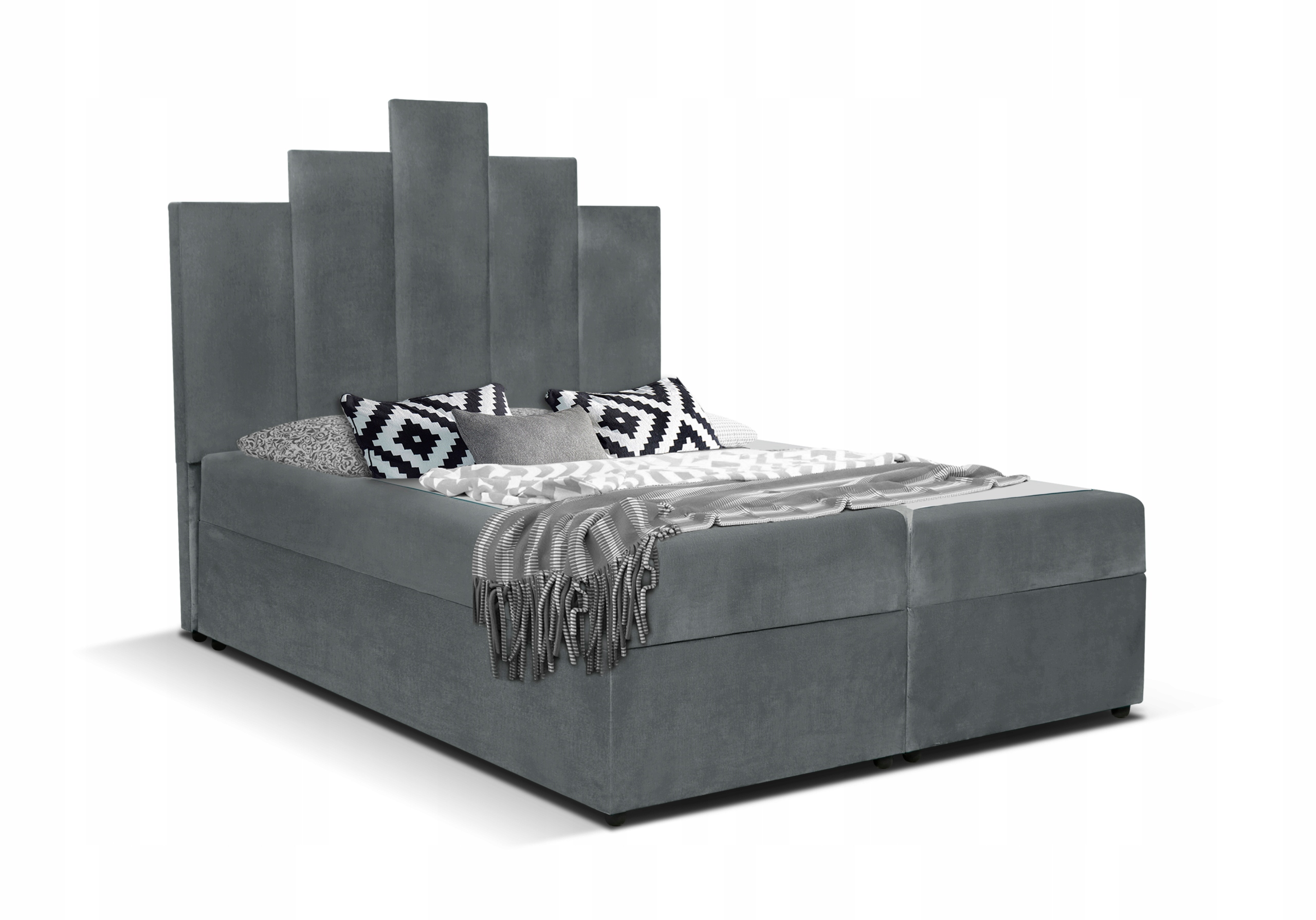 Łóżko tapicerowane kontynentalne KING - obrazek 5