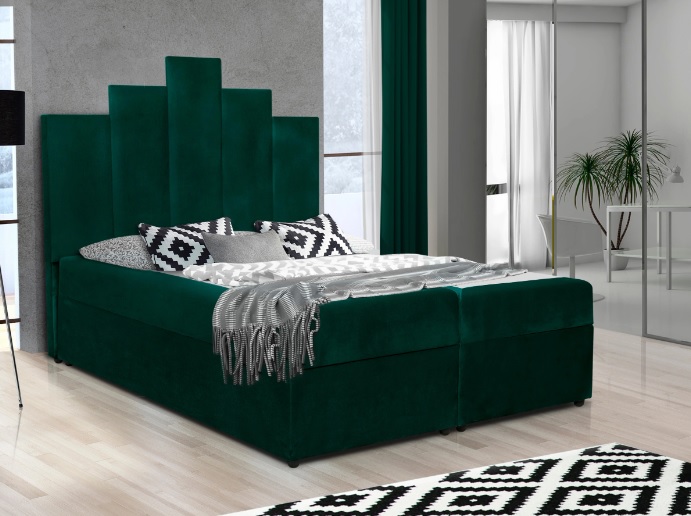 Łóżko tapicerowane kontynentalne KING