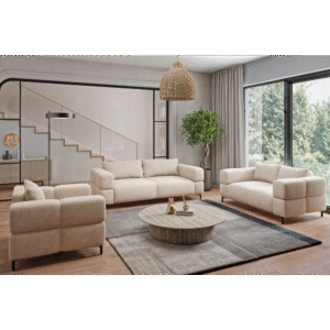 Tapicerowany Zestaw Wypoczynkowy 3+2+1