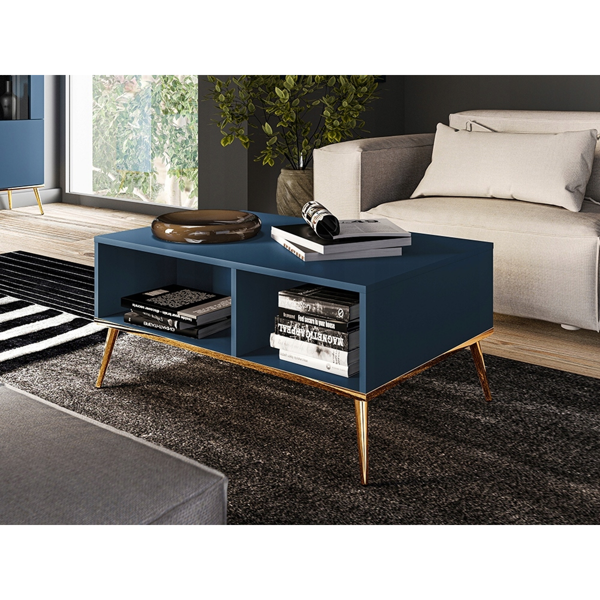 Stolik Kawowy z Dwiema Wnękami - obrazek 4